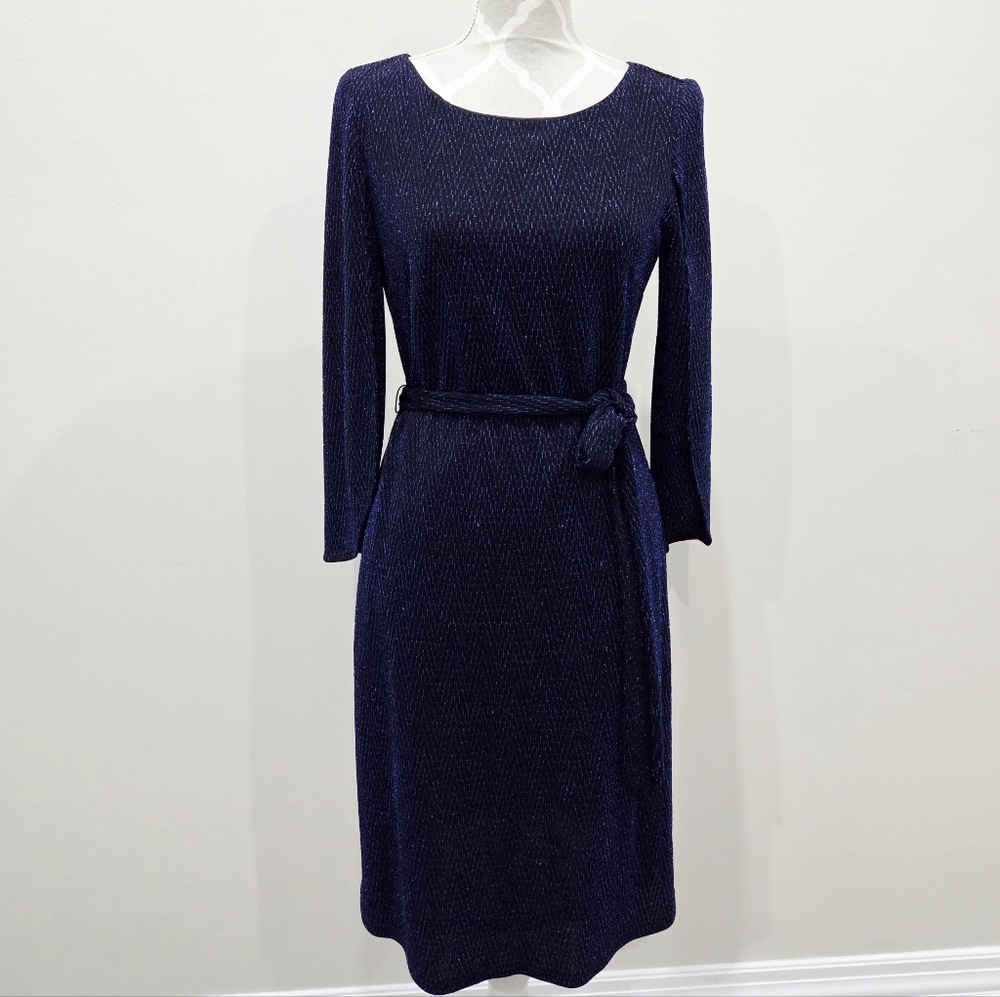 Elegant Navy Blue Women's Dress